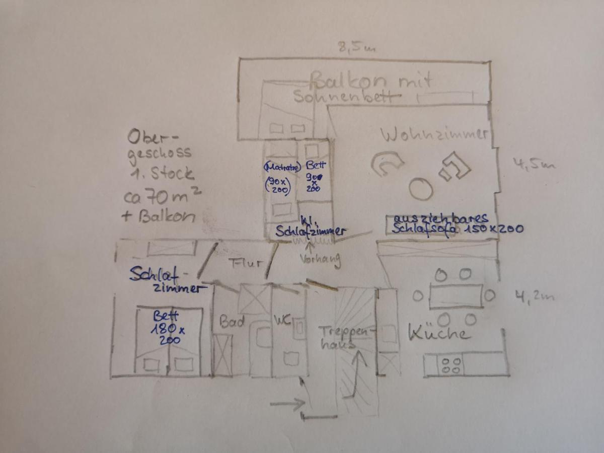 Ferienwohnung Im Haus Lotus Mit Grossem Balkon Und Garten Bad Urach Exteriér fotografie